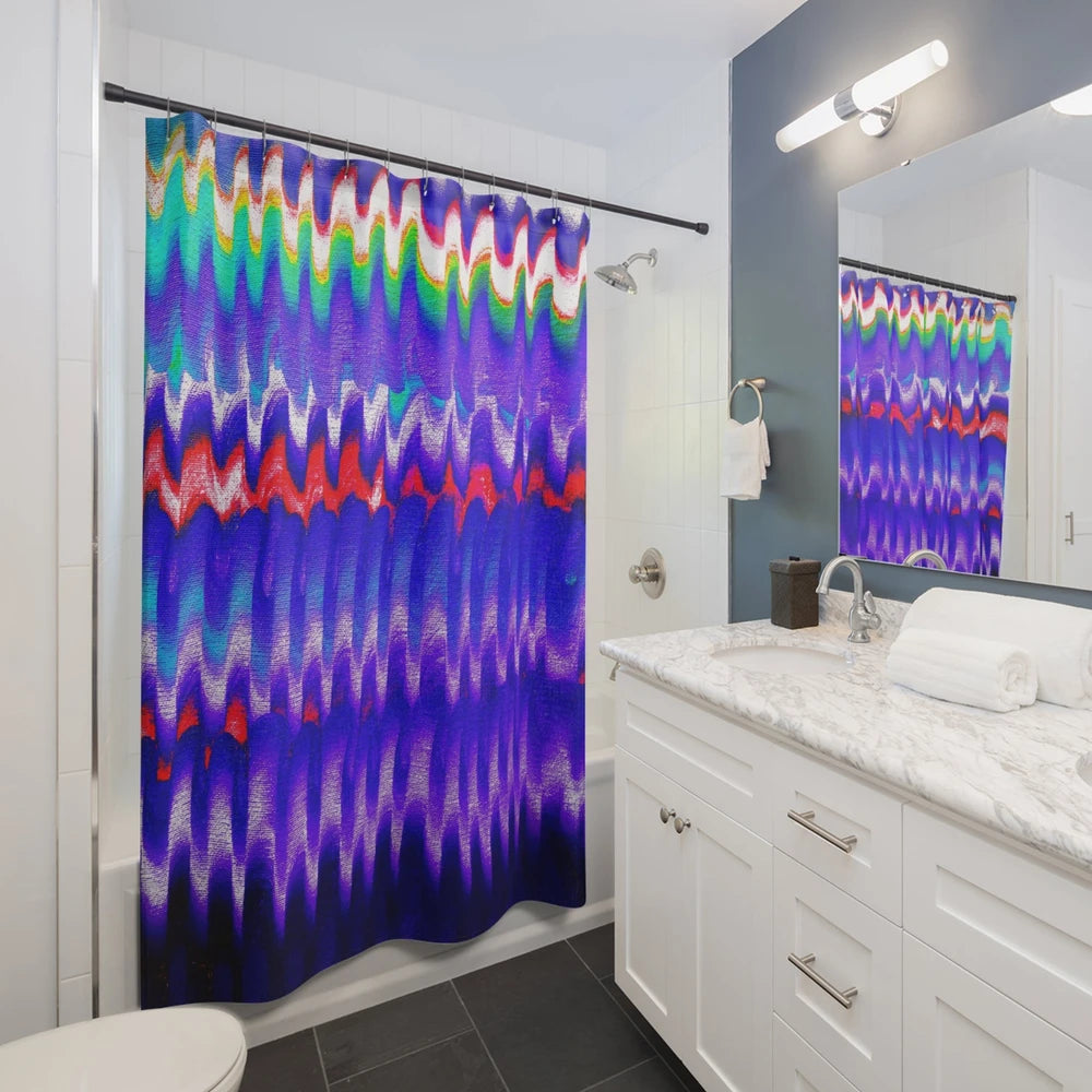 Chromatic Flow Shower Curtain