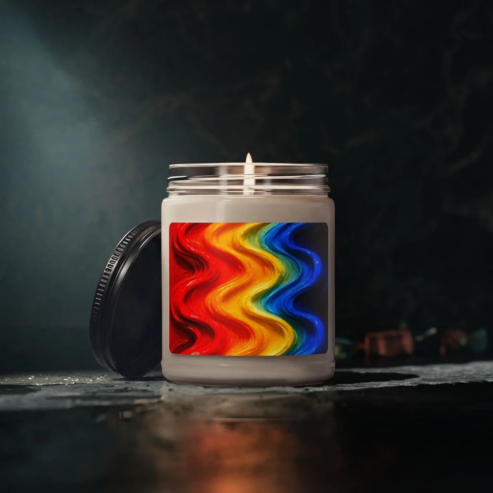 Chromatic Flow Collection Fluid Energy Candle 9oz | Kinetic Color Soy Candle