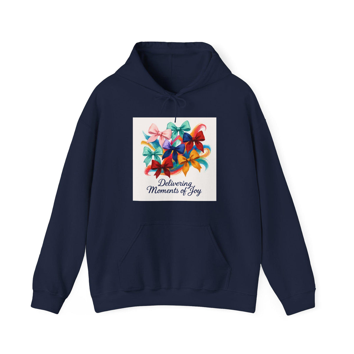 “Delivering Moments of Joy” Hoodie – Soft Color, Easy Comfort