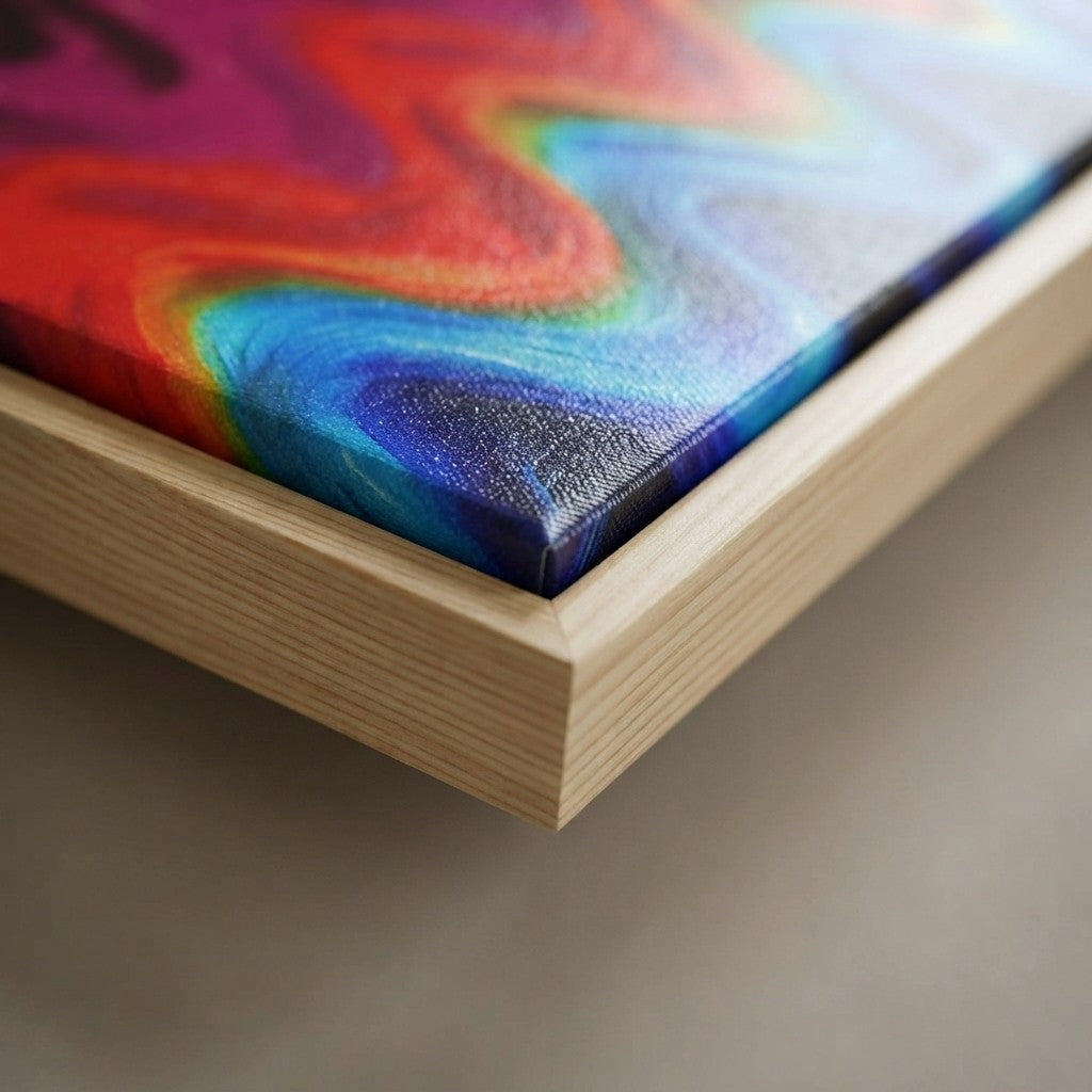 Chromatic Flow Collection - Mood Lift Wavy Canvas