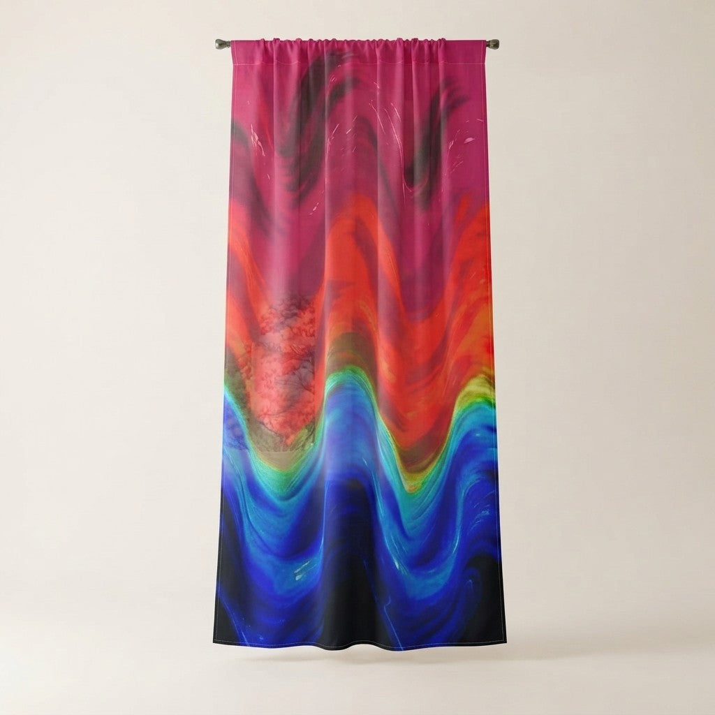 Chromatic Flow Collection Free Flow Sheer Curtains