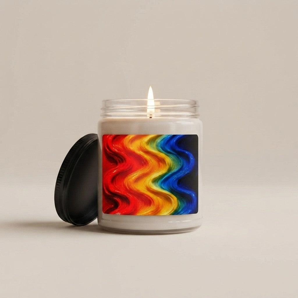 Chromatic Flow Collection Fluid Energy Candle 9oz | Kinetic Color Soy Candle