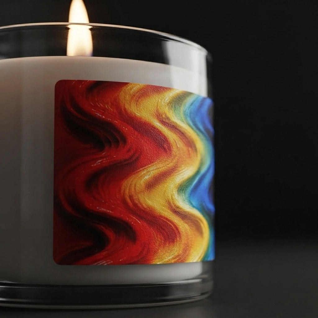 Chromatic Flow Collection Fluid Energy Candle 9oz | Kinetic Color Soy Candle