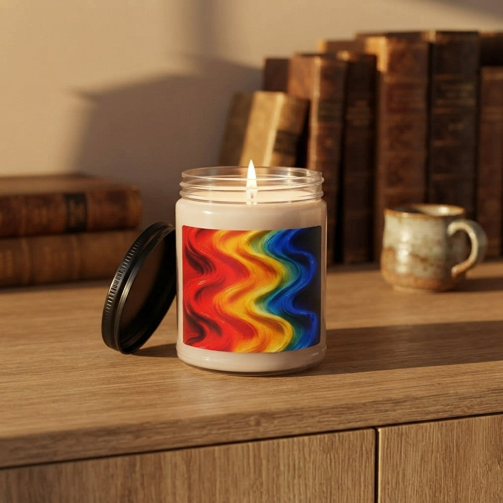 Chromatic Flow Collection Fluid Energy Candle 9oz | Kinetic Color Soy Candle