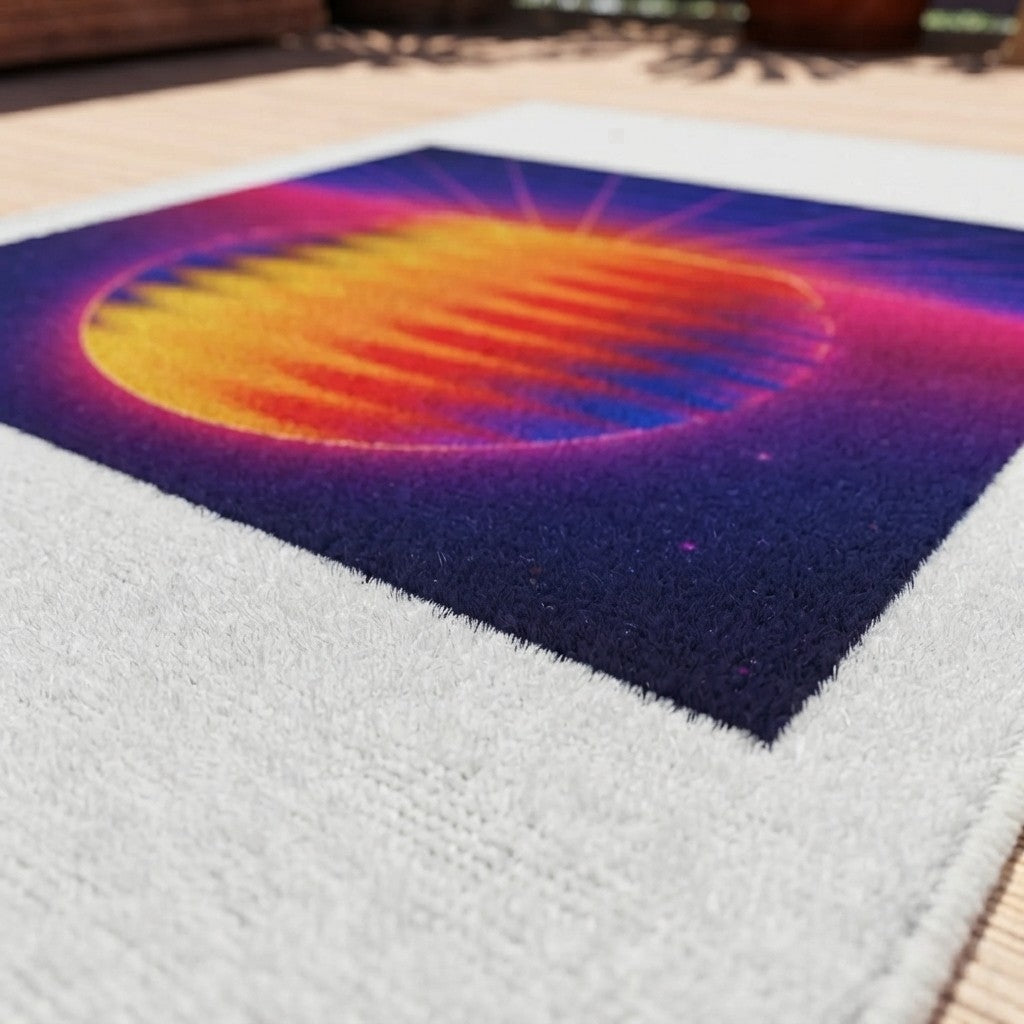 Chromatic Flow Outdoor Rug — Kinetic Abstraction