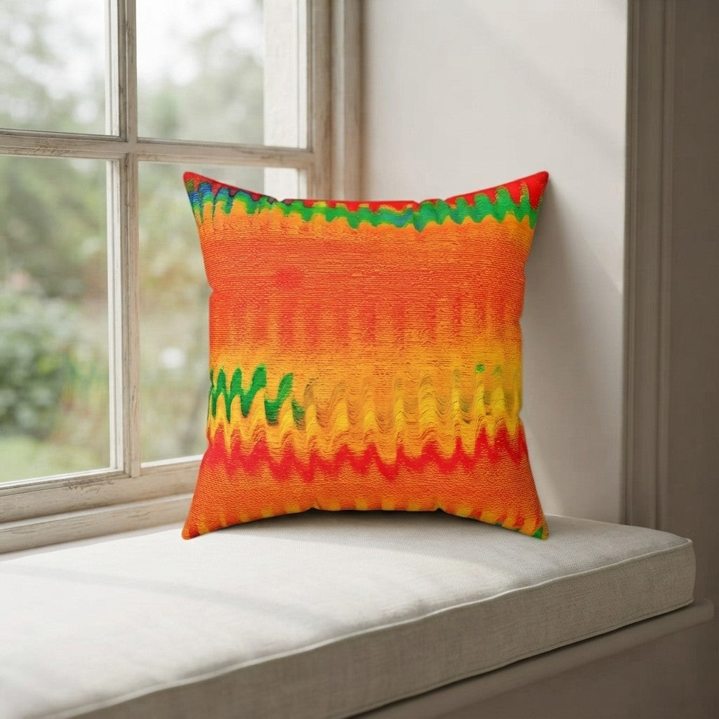 Chromatic Flow - Spun Polyester Square Pillow