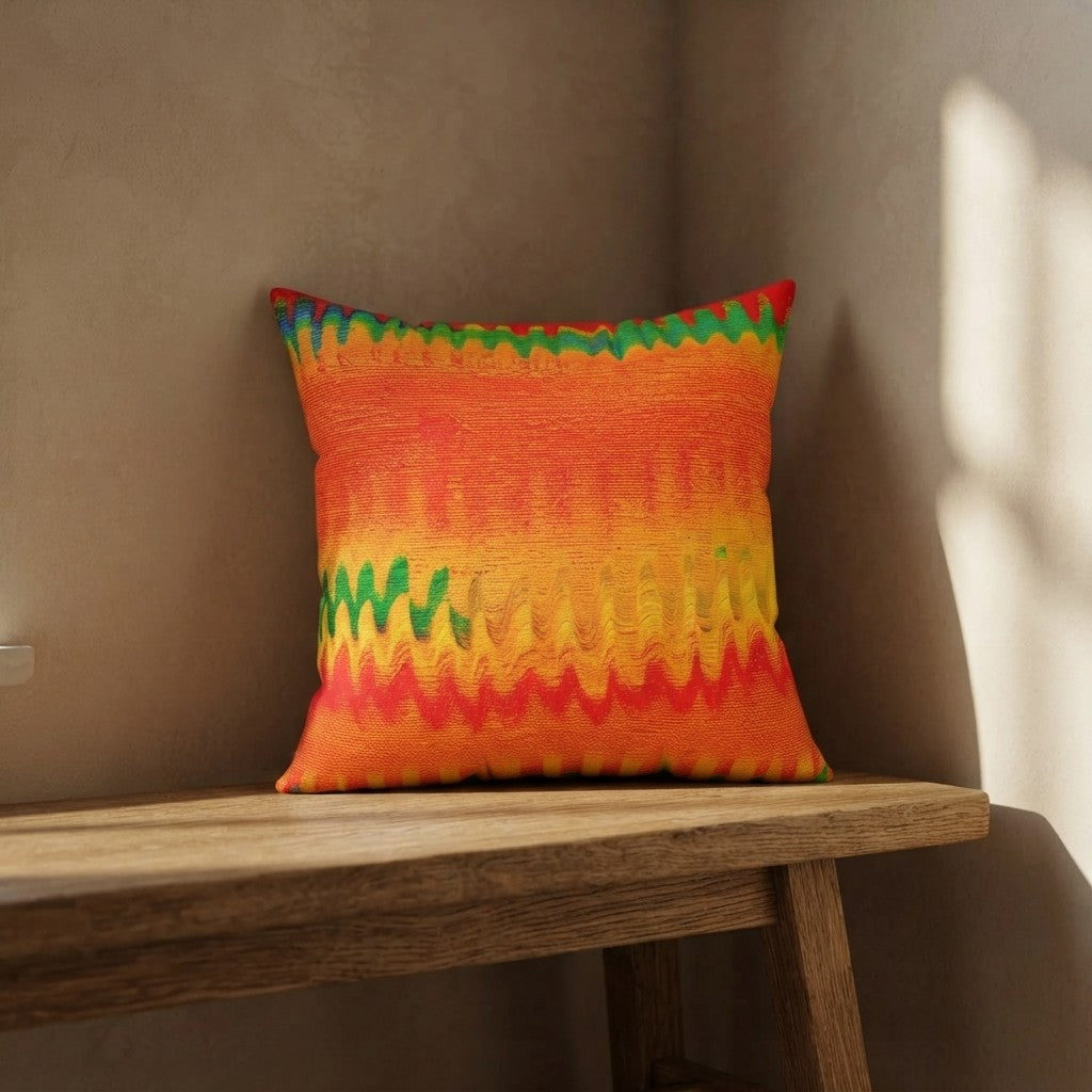 Chromatic Flow - Spun Polyester Square Pillow