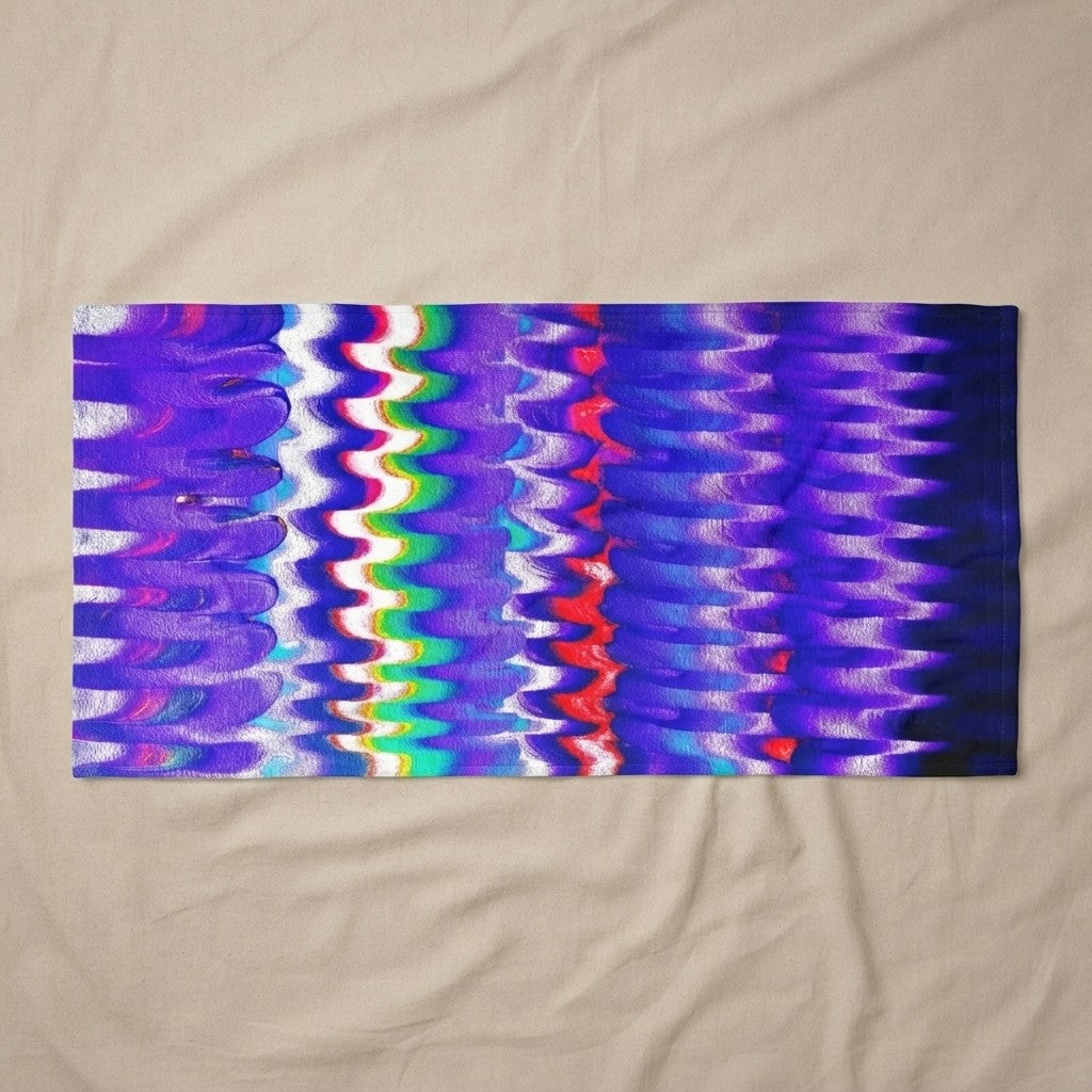Chromatic Flow Beach Towel — Relax your Ripple