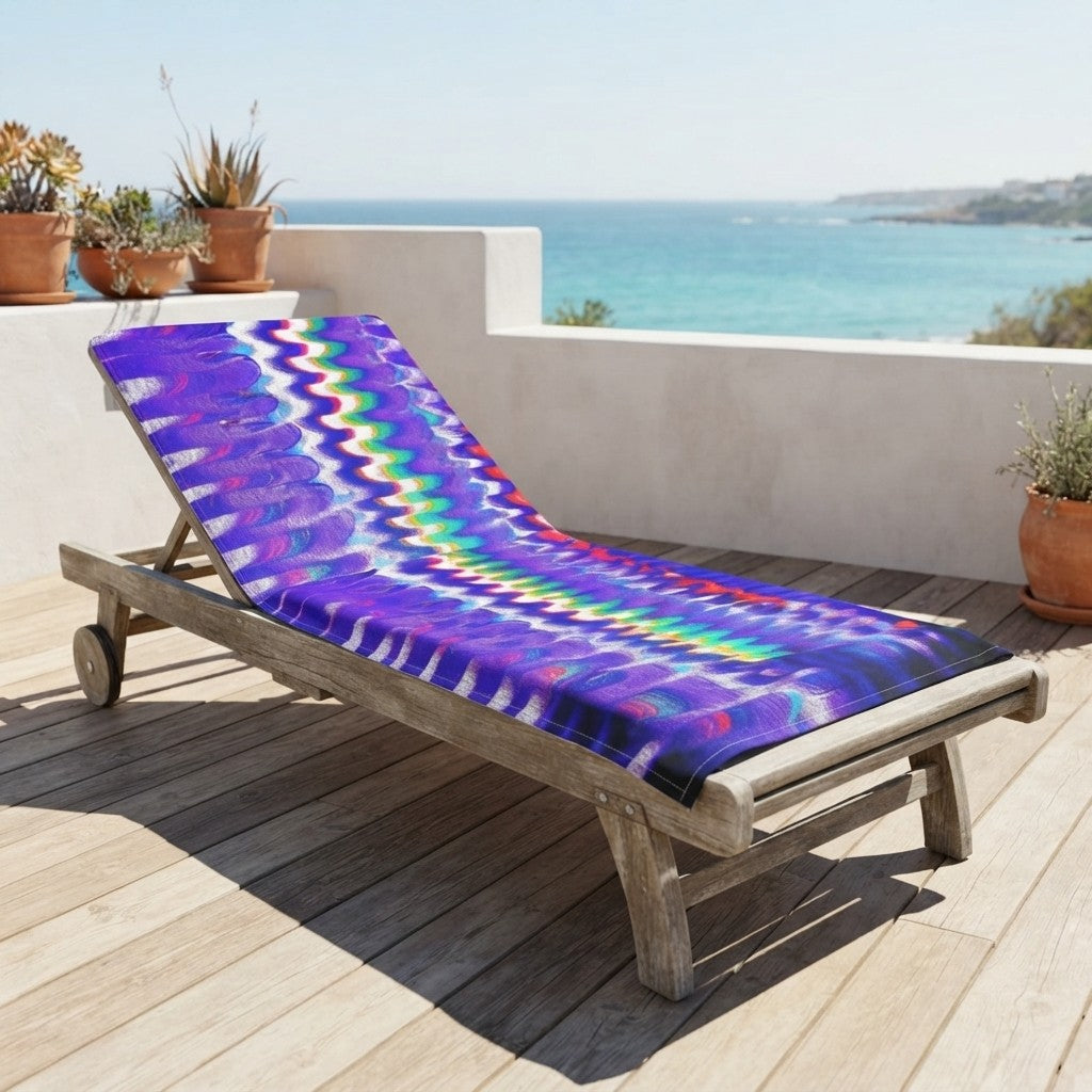 Chromatic Flow Beach Towel — Relax your Ripple