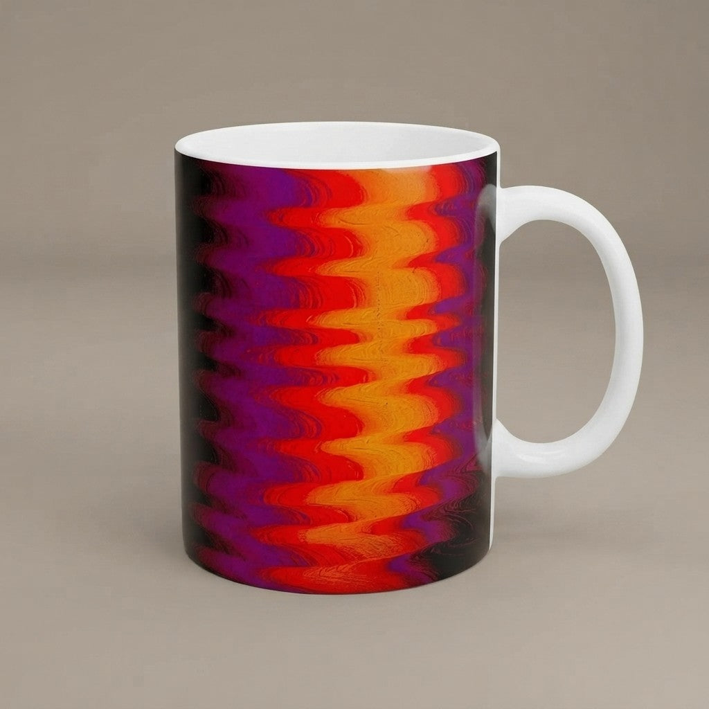 Chromatic Flow Style Ceramic Mug