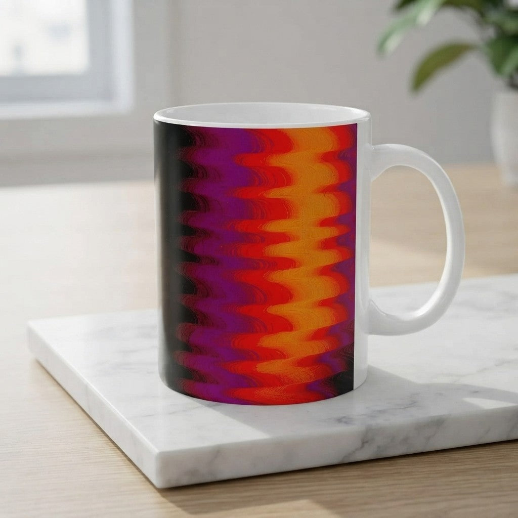 Chromatic Flow Style Ceramic Mug