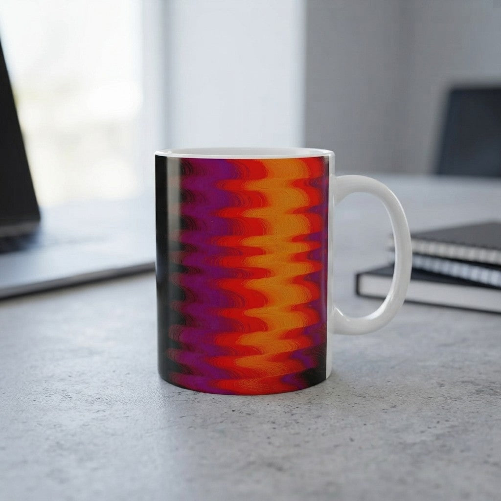 Chromatic Flow Style Ceramic Mug