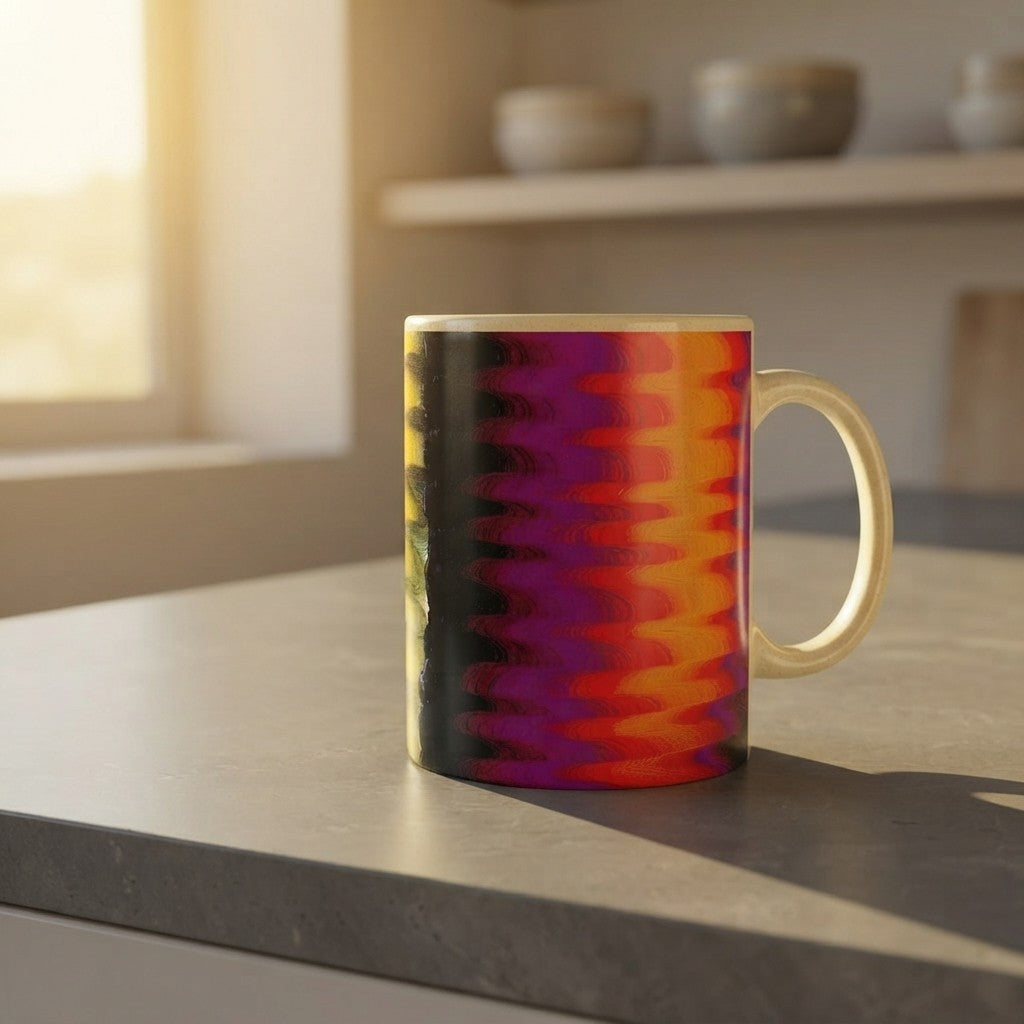 Chromatic Flow Style Ceramic Mug