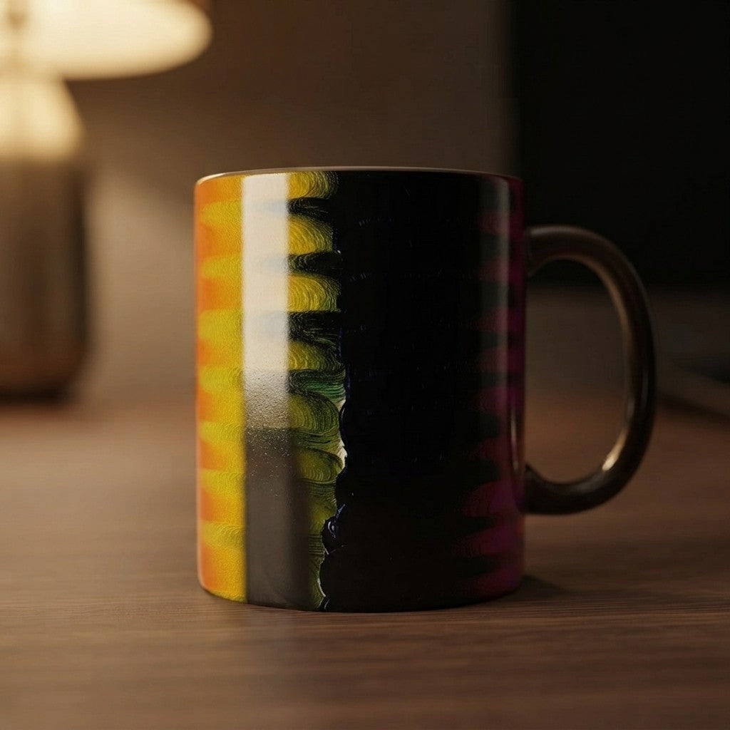 Chromatic Flow Style Ceramic Mug