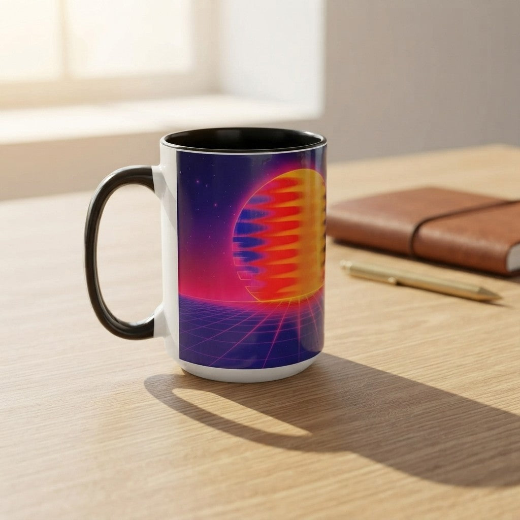 Fluid Sunrise Coffee Mug - Vintage Inspired