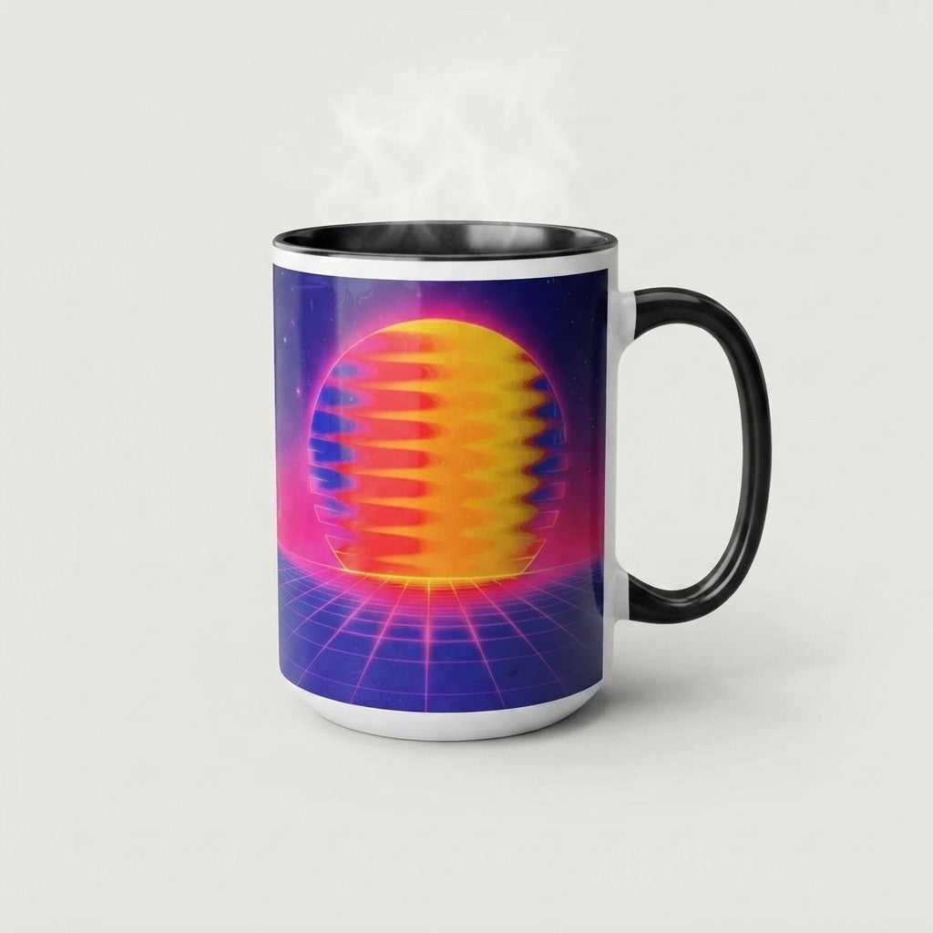 Fluid Sunrise Coffee Mug - Vintage Inspired