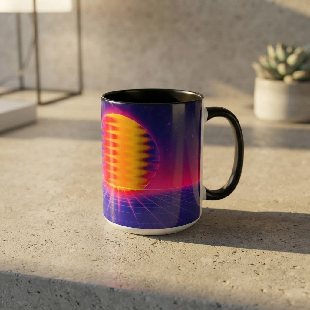 Fluid Sunrise Coffee Mug - Vintage Inspired